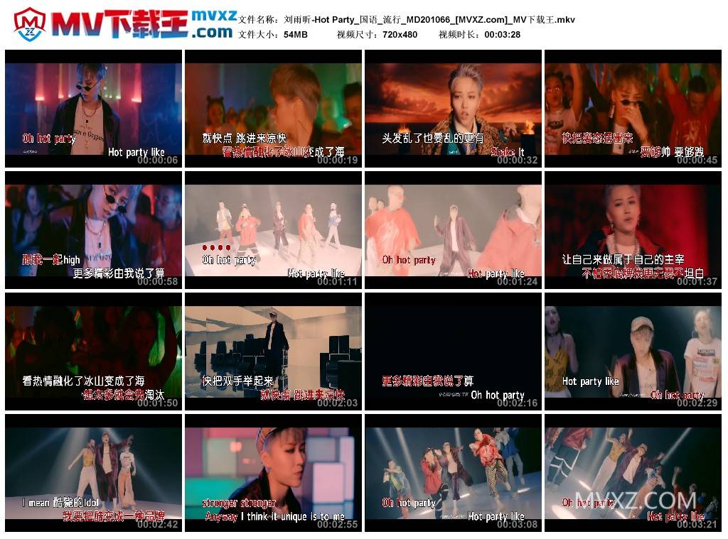 刘雨昕-Hot Party_国语_流行_MD201066